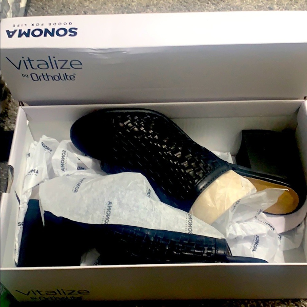 ORTHOLITE SONOMA black slides BNWT IN BOX 8.5m